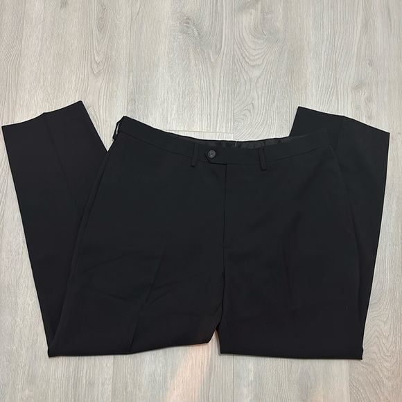 🔥BUNDLESALE Mens 38/29 Haggar classic fit flat front dress pants - Picture 1 of 5